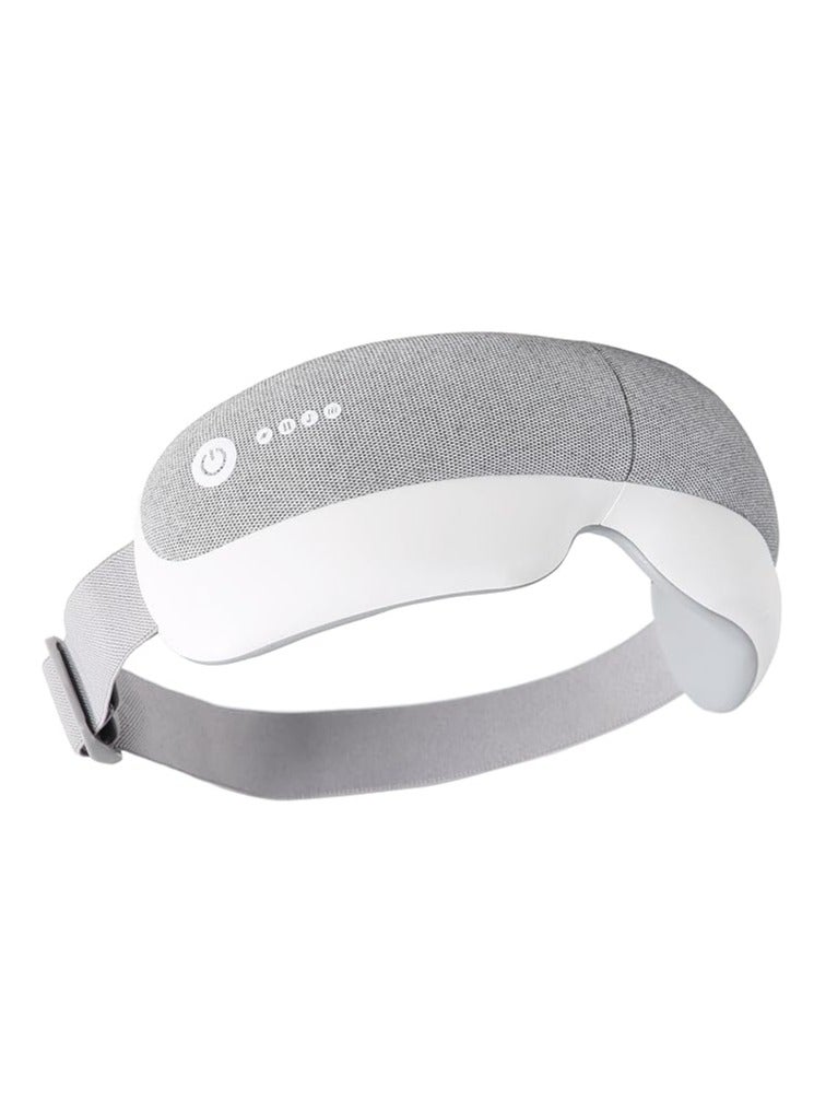 جهاز تدليك العين، جهاز تدليك العين للتأمل مع الحرارة والاهتزاز، 5 أوضاع، قناع العين الساخن لتخفيف الصداع النصفي مع موسيقى البلوتوث، استرخاء لتقليل إجهاد العين وجفاف العين وتحسين النوم، هدايا للنساء - Image 1