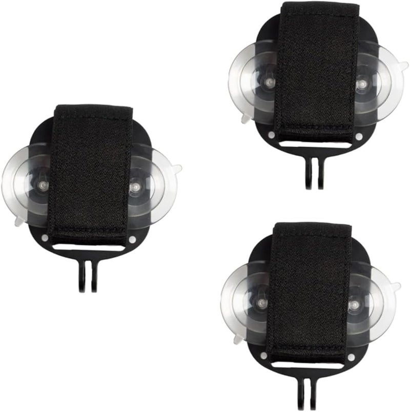 Black Phone Holder For Car Chest Mount Action Support 3 Pcs Medium - Image 2
