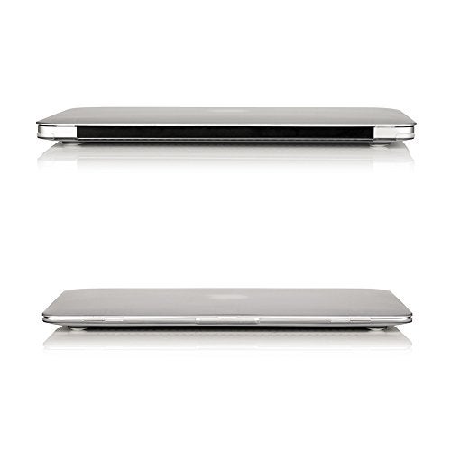RUBAN Case Compatible with MacBook Air 13 Inch (Models: A1369 & A1466, Older Version 2010-2017 Release), Slim Snap On Hard Shell Protective Cover and Keyboard Cover, Frost White - Image 4