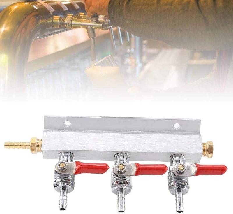 Fdit مجمع توزيع غاز CO2 ثلاثي الاتجاهات لتوزيع البيرة سهل التركيب - Image 3