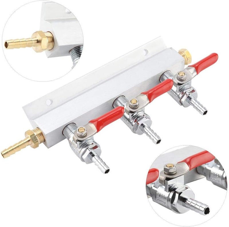 Fdit مجمع توزيع غاز CO2 ثلاثي الاتجاهات لتوزيع البيرة سهل التركيب - Image 5