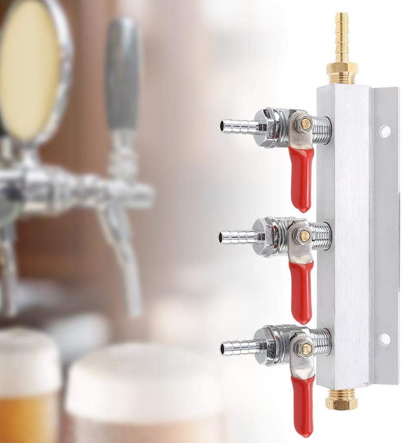 Fdit مجمع توزيع غاز CO2 ثلاثي الاتجاهات لتوزيع البيرة سهل التركيب - Image 4