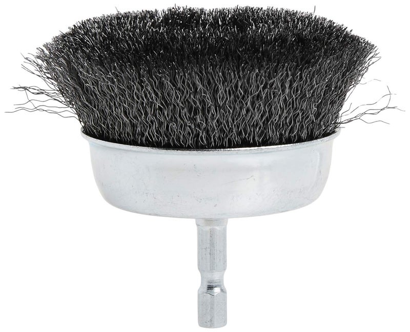 Forney 72732 Wire Cup Brush, Fine Crimped with 1/4-Inch Hex Shank, 3-Inch-by-.008-Inch - Image 5
