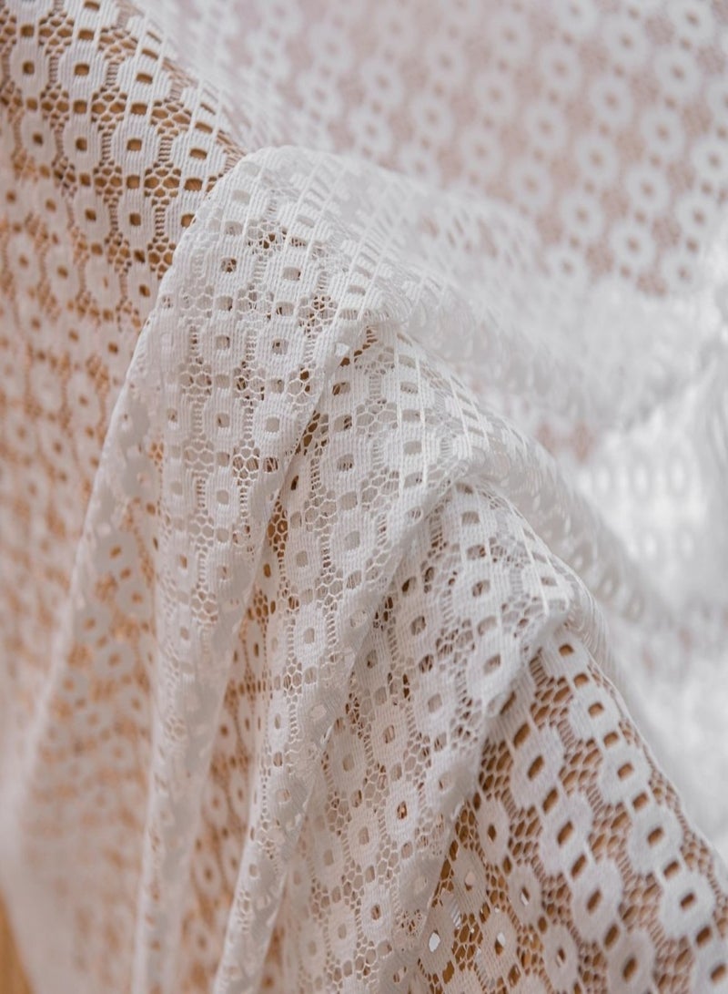 المنزل الذهبي ستارة شفافة مكونة من قطعة واحدة لتزيين الغرفة وستائر شبكية للنافذة - Image 4