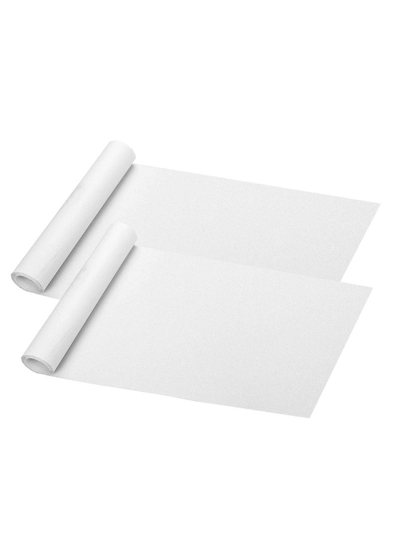 KASTWAVE 2 Pack Clear Skateboard Grip Tape Sheets - 84x23cm, Bubble Free, Waterproof, for Scooters, Longboards, Rollerboards, Stairs, Pedal, Wheelchair Steps, Durable Sandpaper Grip  - Image 1