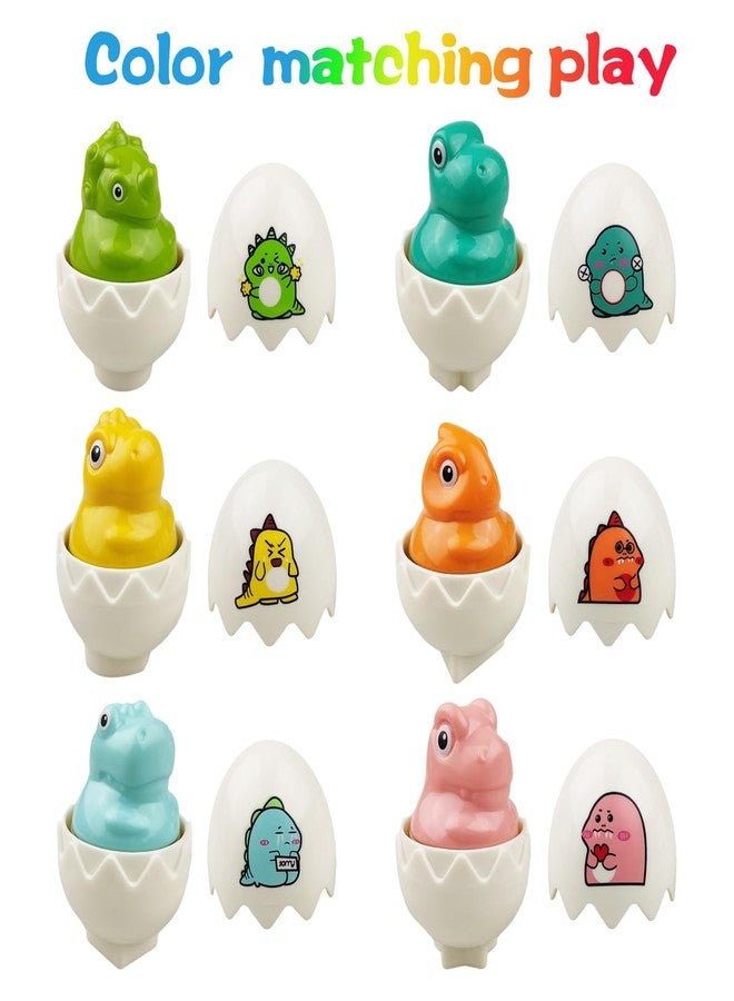 Pinkiwine Easter Hide & Squeak Dinosaur Eggs Montessori Sorting & Matching Learning Toys for Toddlers Kids Boys Girls Easter Basket Stuffers Gifts Party Favors - Image 2