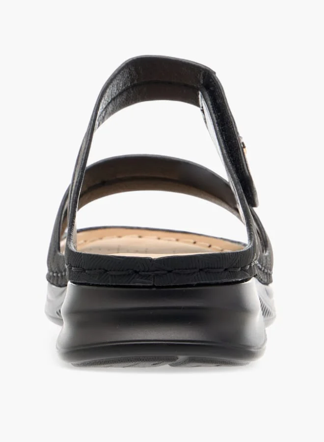 Flora Bella By Shoexpress Women Stich Detail Slip-On Comfort Sandals