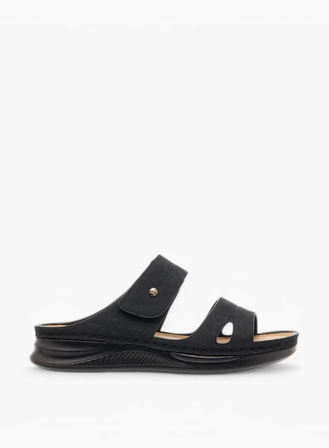Flora Bella By Shoexpress Women Stich Detail Slip-On Comfort Sandals