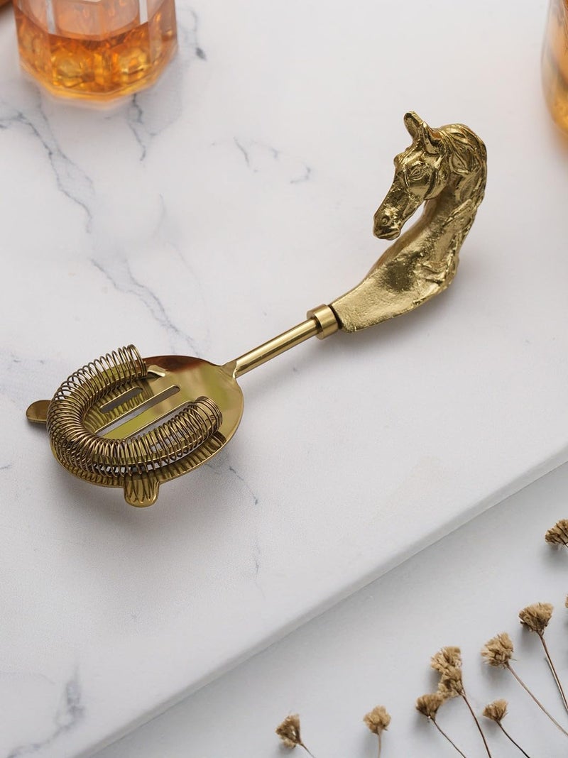 Trovea's Saddle Sieve Cocktail Strainer-Gold - Image 2