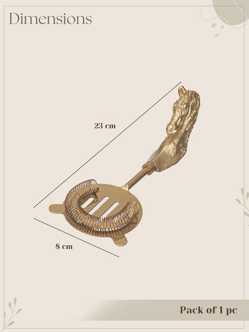 Trovea's Saddle Sieve Cocktail Strainer-Gold - Image 5