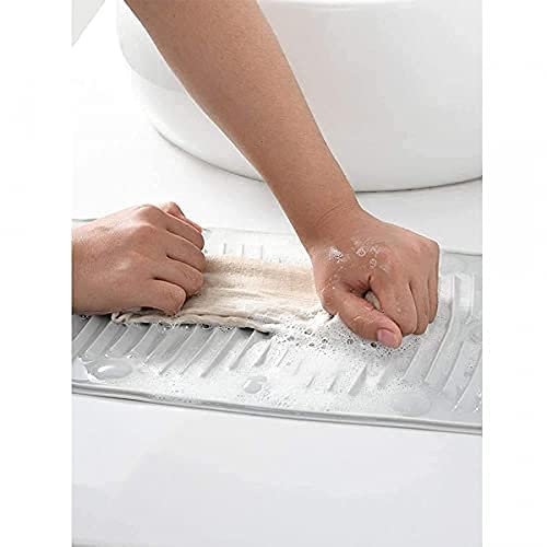 AASTIK SALES AASTIK Multipurpose Rollable Foldable Portable Silicone Antislip Mini Travelling Housing Washing Cleaning Laundry Pad Board Mat for Shoe Clothes Mop - Image 4