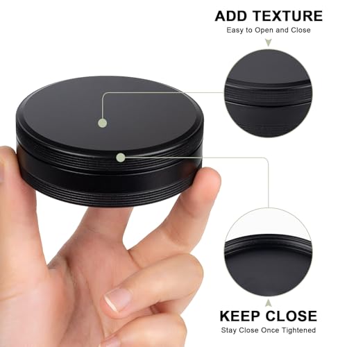 SOBAHIDO Daily Pill Organizer 4 Compartments - Metal Daily Small Pill Case Waterproof, Travel Pill Box for Purse, Compact Medicine Container Pill Dispensers Holder for Vitamin, Fish Oil, Supplement (Black) - Image 4