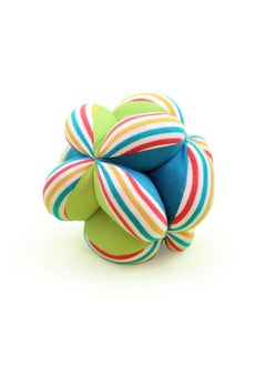Shumee Shumee Colorful Plush Fabric Ball for Babies | Baby Textured 5" Ball | Multicolored | Lab Certified | Montessori Soft Ball Toys | Developmental Clutch with Rattle, Infant/Babies | Newborn Gifts  - Image 4