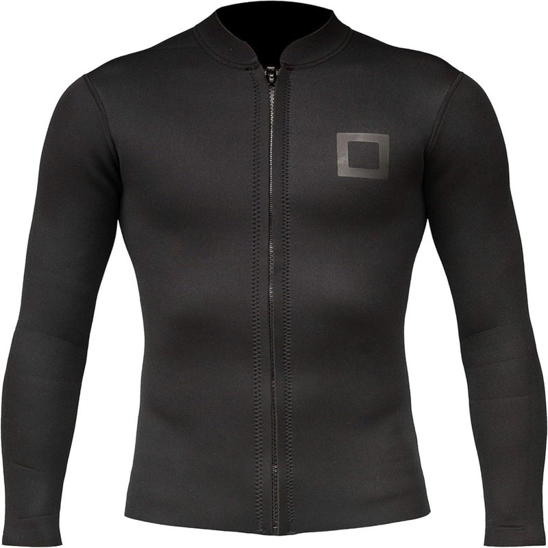 Surf Squared Men's Wetsuit Top Jacket 2mm or 3mm - Neoprene Long Sleeve for Warmth & Comfort, Extended Back Flap - Ideal for Surfing, Snorkeling & Watersports - Large - 2MM - Image 5