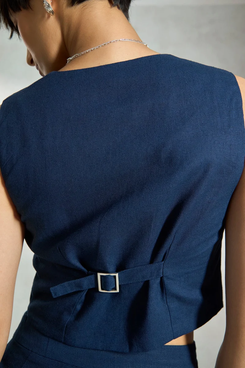 فيرجيو Linen Sleek Vacation Vests Tops for Women