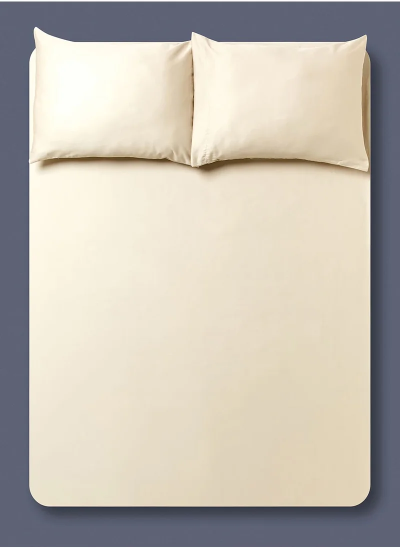 Noon East Twin Size Fitted Flat Sheet With Pillow Case