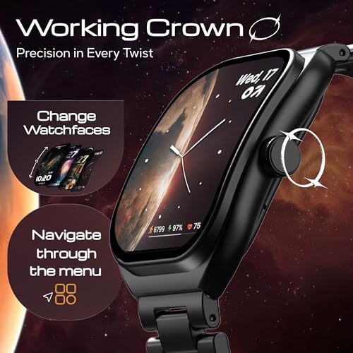 GOBOULT Trail Pro Smartwatch 2.01''3DCurved+ AMOLED Display,BT Calling 5.3, 600Nits Brightness, IP68, 250+ Watchfaces, 123+ Sports Modes, AI Voice Assistant, SpO2 Tracking (Jet Black) - Image 5