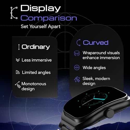 GOBOULT Trail Pro Smartwatch 2.01''3DCurved+ AMOLED Display,BT Calling 5.3, 600Nits Brightness, IP68, 250+ Watchfaces, 123+ Sports Modes, AI Voice Assistant, SpO2 Tracking (Jet Black) - Image 4