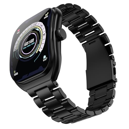GOBOULT Trail Pro Smartwatch 2.01''3DCurved+ AMOLED Display,BT Calling 5.3, 600Nits Brightness, IP68, 250+ Watchfaces, 123+ Sports Modes, AI Voice Assistant, SpO2 Tracking (Jet Black) - Image 1