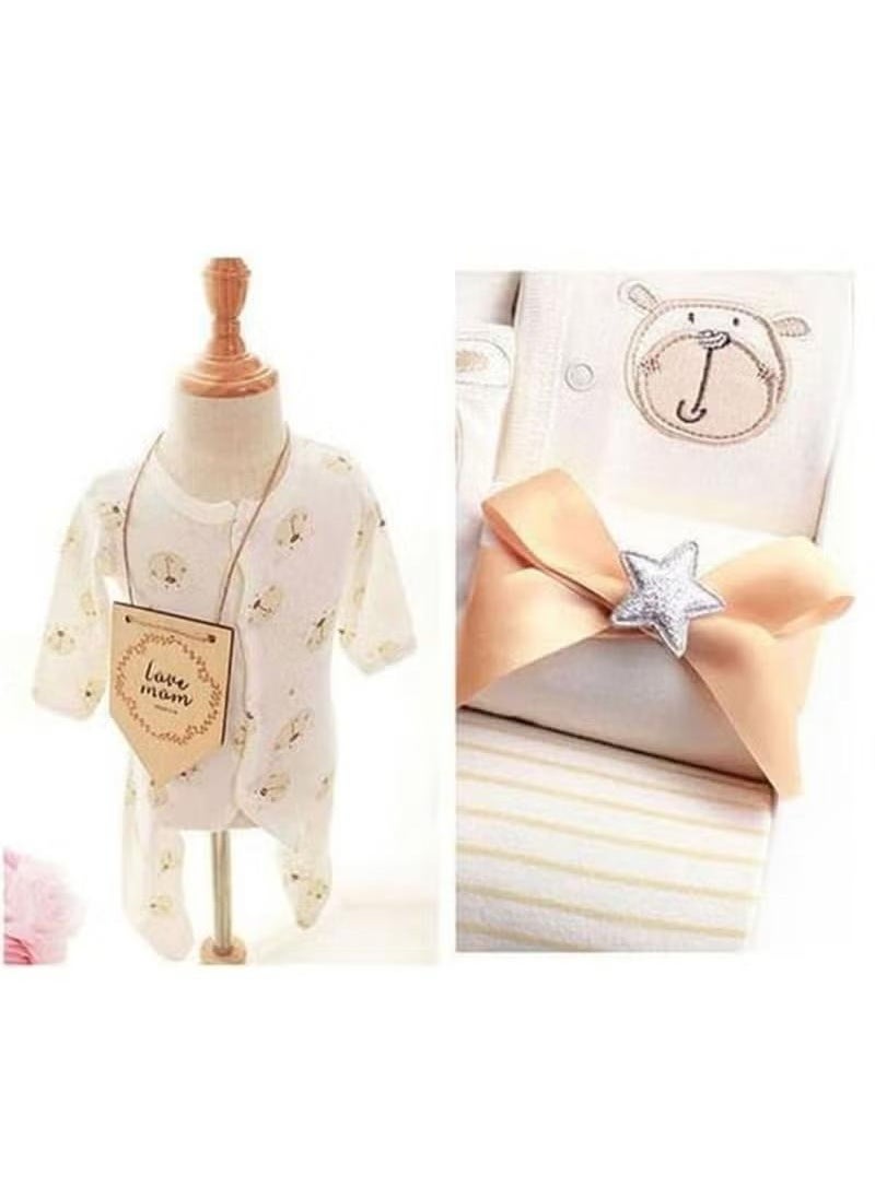 XiuWoo Newborn Gift Set for Baby Boy Girl Infant Gift Set Baby Gifts Premium Cotton Baby Clothes Accessories Set Fits Newborn to 3 Months Bear  - Image 2