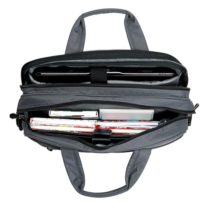 ROZEN 15.6 inch (39.6cm) Laptop Briefcase Shoulder Sling Office Business Professional Travel Messenger Bag for Men and Women Water Repellent Formal Executive Bags - Image 3