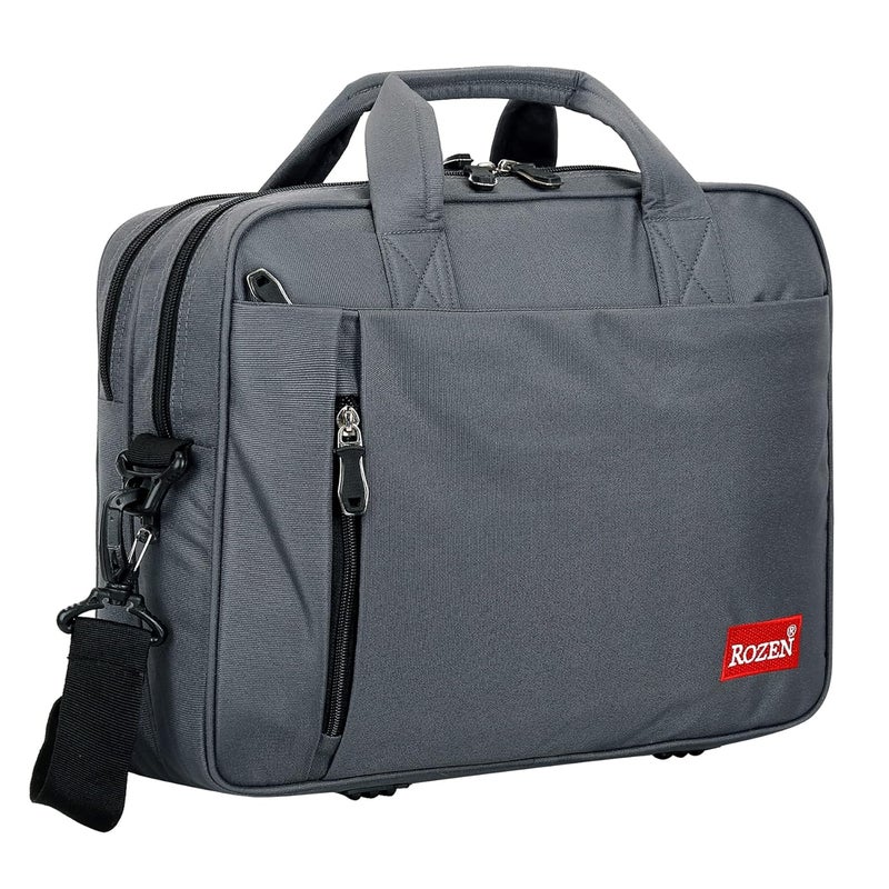 ROZEN 15.6 inch (39.6cm) Laptop Briefcase Shoulder Sling Office Business Professional Travel Messenger Bag for Men and Women Water Repellent Formal Executive Bags - Image 5