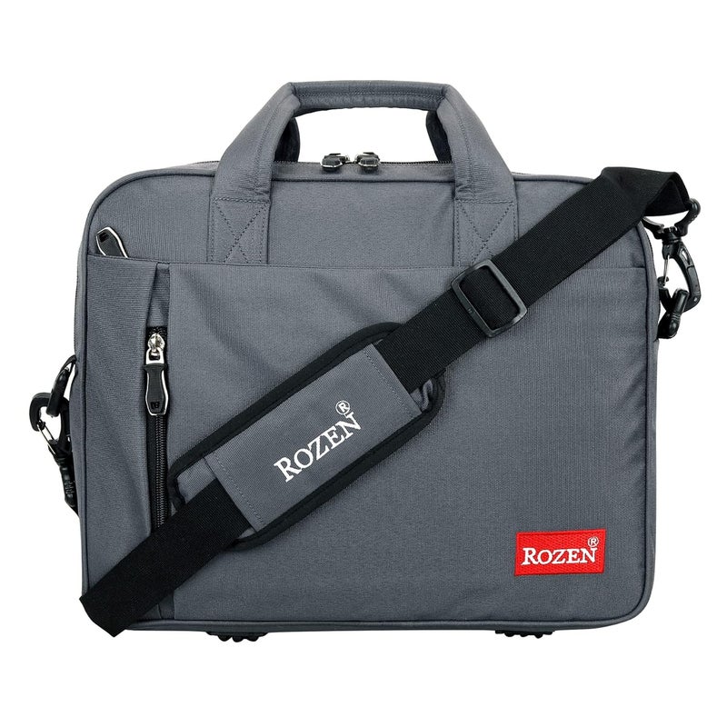 ROZEN 15.6 inch (39.6cm) Laptop Briefcase Shoulder Sling Office Business Professional Travel Messenger Bag for Men and Women Water Repellent Formal Executive Bags - Image 1