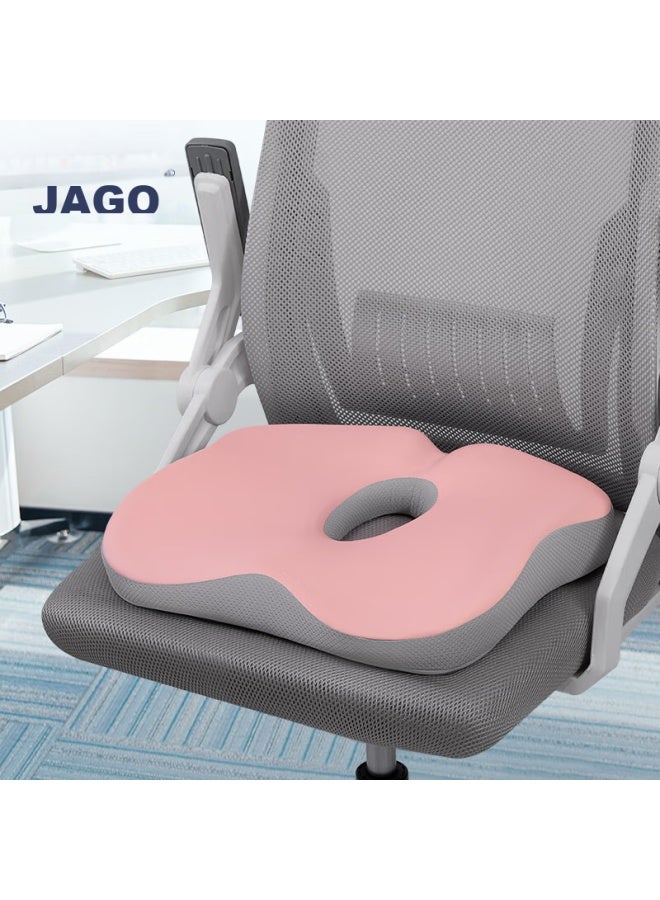 Jago Jiaoao Memory Foam Chair Cushion, Office Breathable Cushion, Long-sitting Aid, Tailbone Fracture Pressure Relief Seat Pad, Macaron - Image 1
