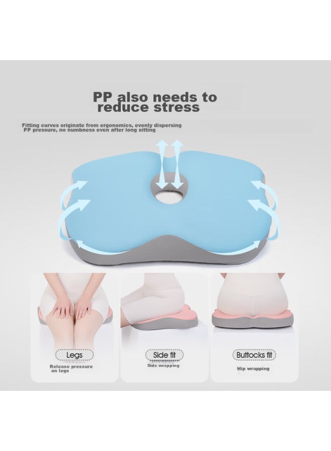 Jago Jiaoao Memory Foam Chair Cushion, Office Breathable Cushion, Long-sitting Aid, Tailbone Fracture Pressure Relief Seat Pad, Macaron - Image 4