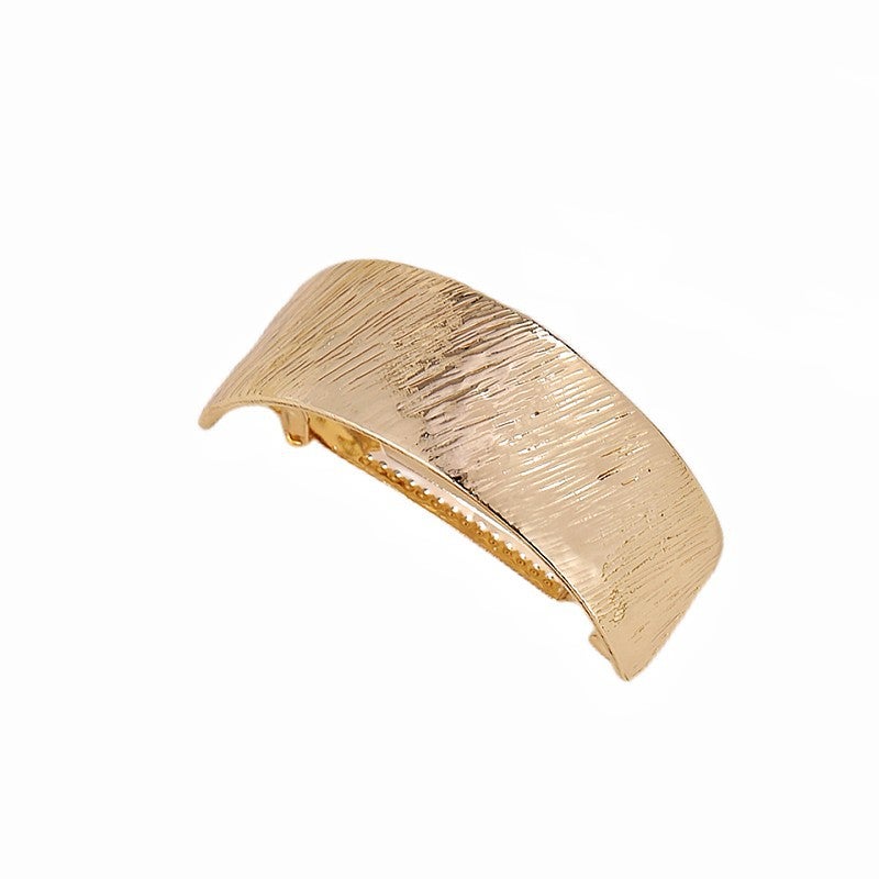 Arc Metal Ponytail Clip Spring Hair Accessory Gold 5.5cm Gold 5.5cm