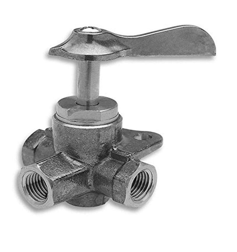 Plews Edelmann 469600 Brass 3-Way Shut-Off Cock - 3/8" Female NPT - Image 4