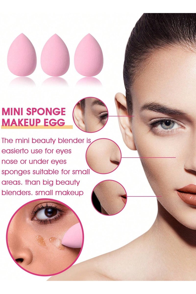 فرش مكياج مجموعه مكونه من 43 قطعه تحتوي على 20  فرشة مكياج اساسية بجميع الاحجام ، اسفنجات مكياج باحجام متعددة تناسب جميع اماكن الوجه ، ادوات مساج وعناية للبشره ، طوق شعر ، مناشف معصم ،قطعة تنظيف فرش المكياج و حقيبة مجموعه متكامله باللون الوردي الانثوي يضيف لمسة مميزه على روتينك - Image 5