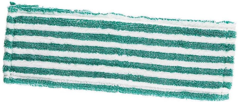 Libman Commercial 119 Microfiber Wet/Dry Floor Mop Refill Pad - 18" Wide, Green and White - Image 2