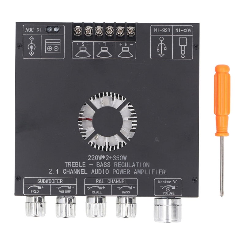 لوحة مكبر الصوت TPA3255 2.1 قناة مع بلوتوث 5.1 ووحدة مكبر طاقة AUX USB - Image 3