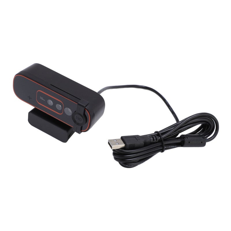 كاميرا ويب بدقة 1080P مع غطاء خصوصية وكاميرا كمبيوتر بتقنية التعرف على الوجه عبر USB - ميكروفون ذكي لإلغاء الضوضاء وتركيز تلقائي سريع، كاميرا ويب 1080P متوافقة مع Windows Hello - Image 4