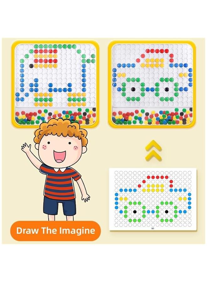 HOOKOR Magnetic Drawing Board for Toddlers, Large Doodle Board with Magnetic Pen and Beads, Magnetic Dot Art, Montessori Educational Preschool Toy, Travel Toys for 3 4 5 6 Year Old Boys Girls (Duck) - Image 5