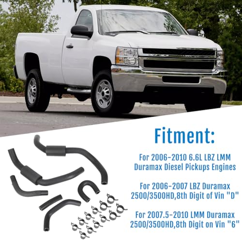 WIKIBB For LBZ LMM Duramax 25003500HD Low Pressure Fuel Line Kit 20062010 66L For 12625281 12625284 97321375 12625278 12625277 94013125 - Image 3