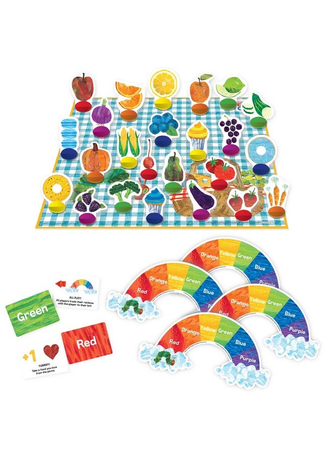 Briarpatch Briarpatch, The Very Hungry Caterpillar Rainbow Picnic Game, Based On Board Books by Eric Carle, Preschool Learning for Kids - Image 2