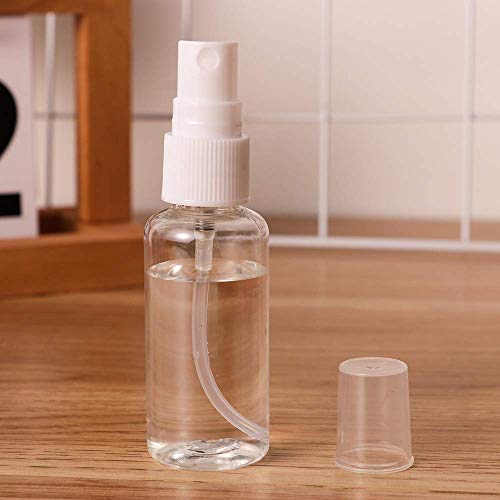 Inditradition Refillable Plastic Spray Empty Bottle | Mist Spray Bottle | For Home Office Car Travel Cleaning (Transparent, Pack of 3, 30 ml) - Image 3