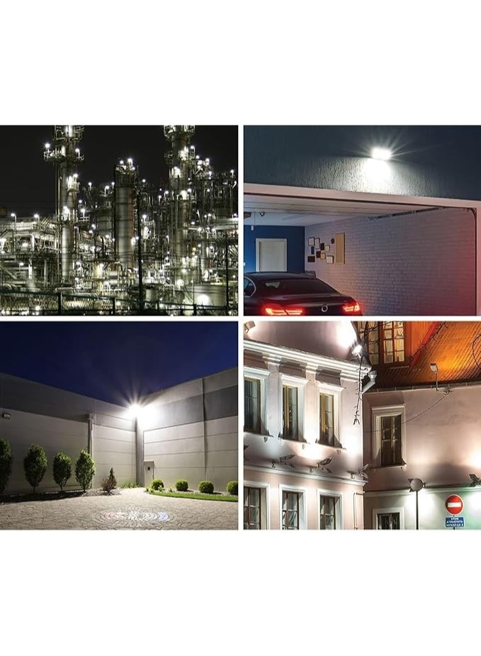 كشاف إضاءة LED غامر بقوة 400 واط، مقاوم للماء IP66 للاستخدام الخارجي مع دعامة تثبيت، أسود - Image 2
