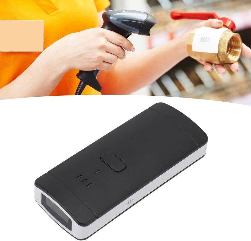 Bar Code Reader, 1D 2D Barcode Scanner Compact Design Builtin Battery 1500mAh, Manual Button Scanning, Auto Sensing, Barcodereader - Image 3