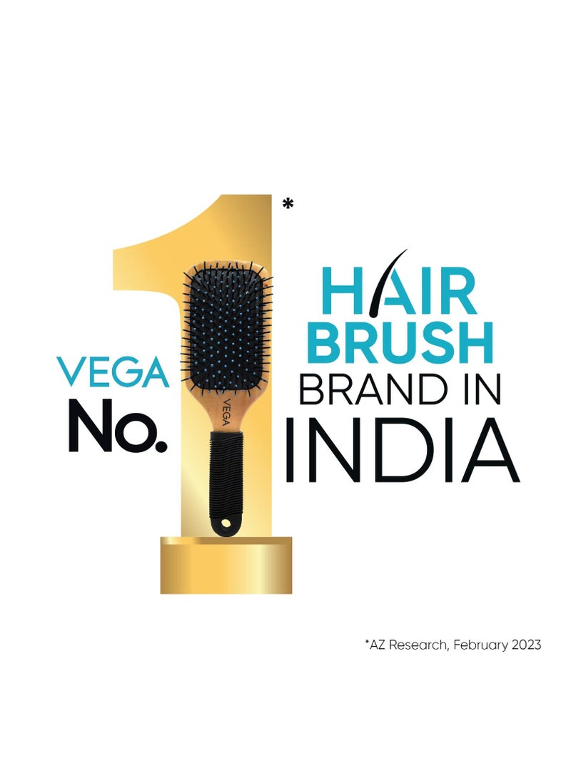 Vega Round Hair Brush (India's No.1* Hair Brush Brand) For Adding Curls, Volume & Waves In Hairs| Men and Women| All Hair Types (R3-RB)