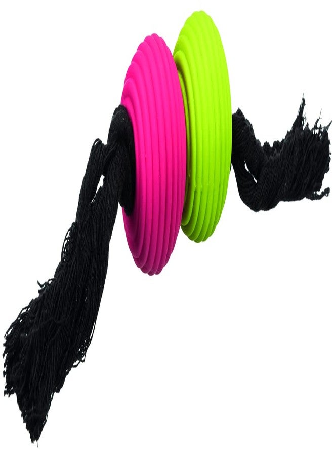 تريكسي: - حبل لعب بالكرات للحيوانات الأليفة | ألعاب شد غير سامة للجراء والكلاب البالغة | مصنوعة من مزيج القطن واللاتكس لمتانة إضافية | تحافظ على نظافة الأسنان - 32 سم - Image 2