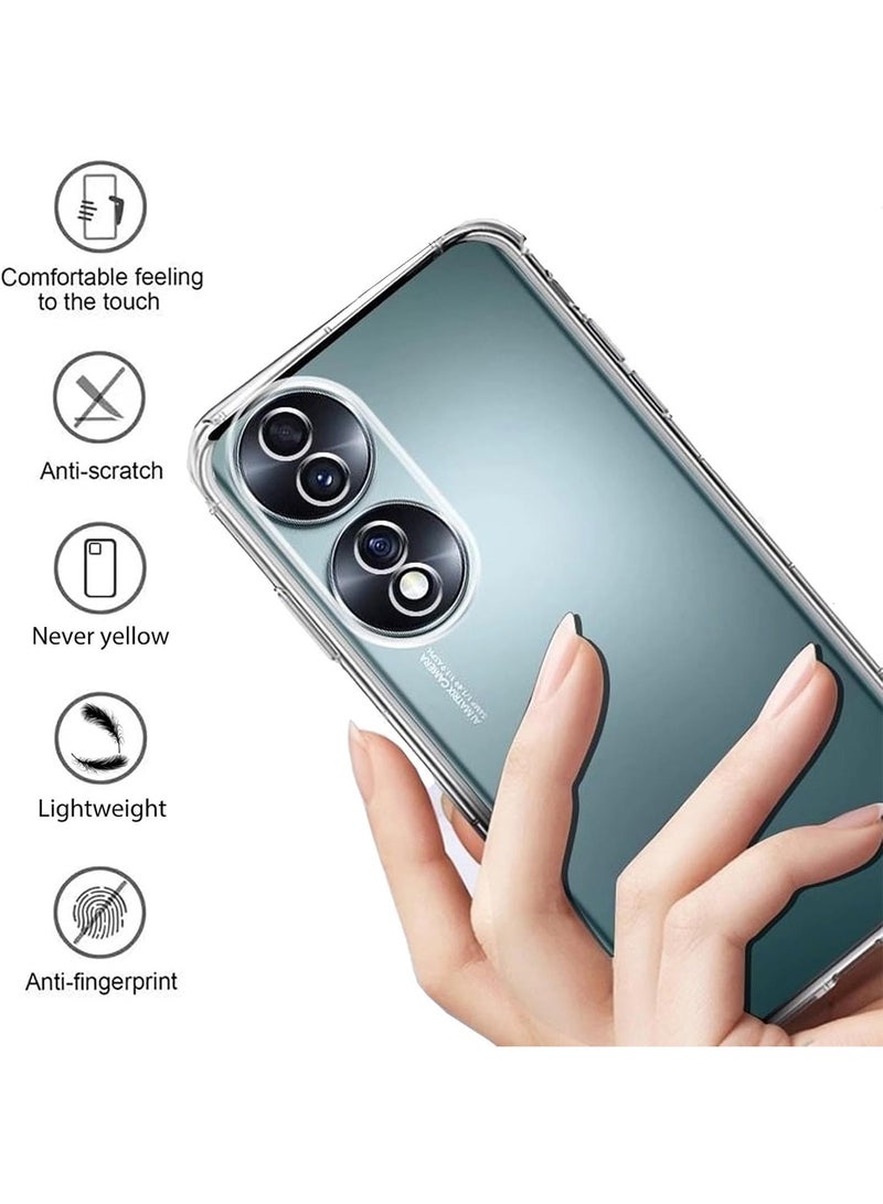 Techie Honor 90 TPU Soft Corner Ultra Slim Clear Case Shockproof Anti Fingerprint Transparent Protective Back Cover - Image 4