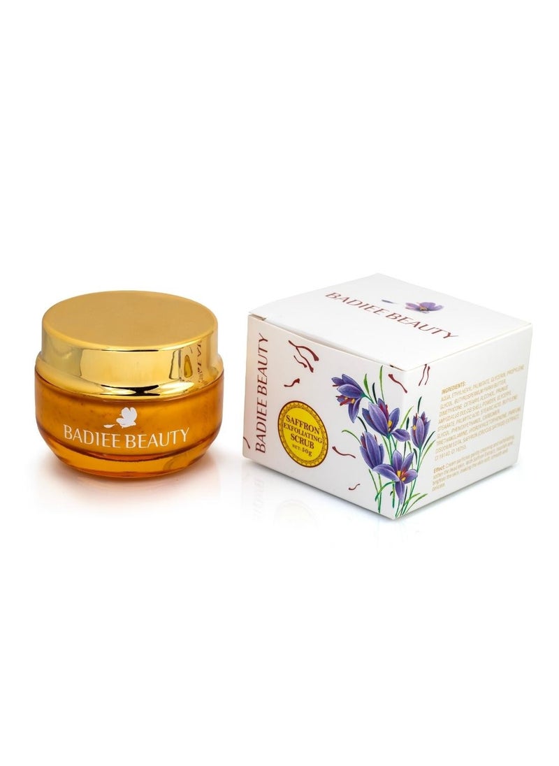 BADIEE BEAUTY Badiee Beauty Saffron Exfoliating Scrub, For All Skin Types Specially Rough and Dull Skins, Revitalize Your Skin and Make It Smooth and Radiant 50 g  - Image 2