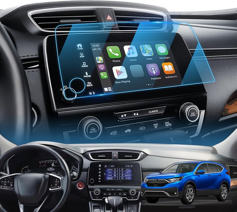 LFOTPP Tempered Glass Car Navigation Screen Protector for Honda CRV EX EX-L Touring 7in - Image 1
