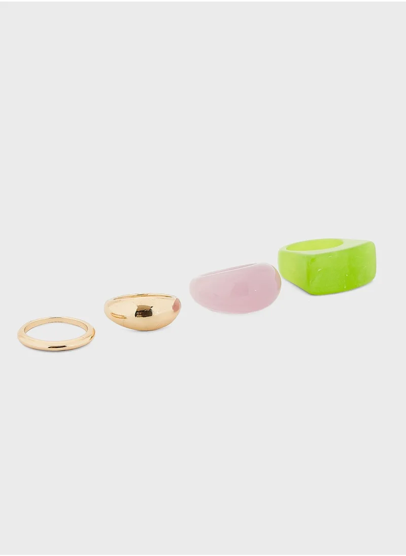 MONKI Plastic Rings Set