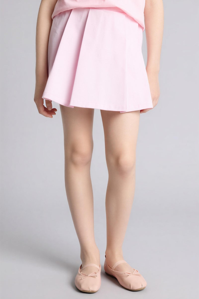 DeFacto Pink Girl Girl Gabardine Skirt Casual - Image 3