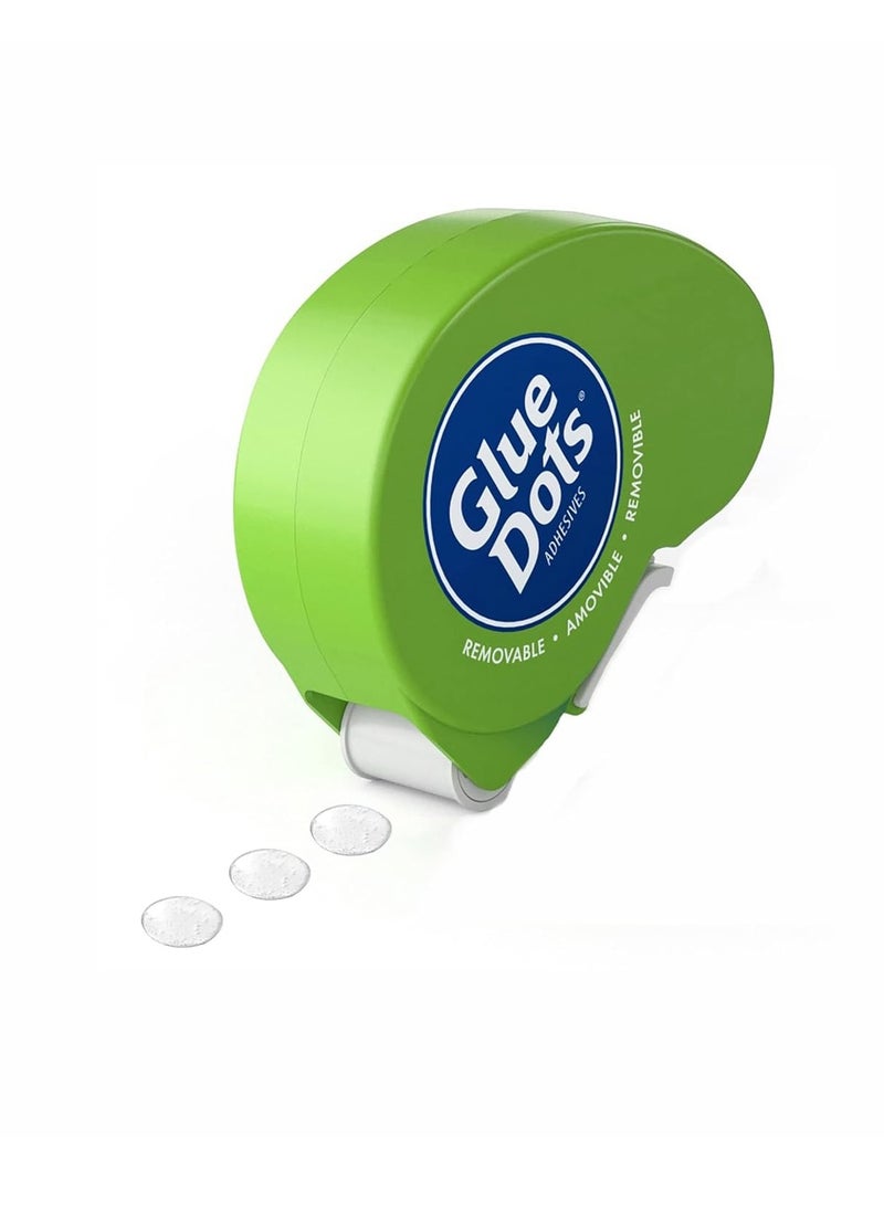 Glue Dots - Glue Dots, Removable Dots Dot N' Go Dispenser, Double-Sided, 3/8", .38 Inch, 200 Dots, DIY Craft Glue Tape, Sticky Adhesive Glue Points, Liquid Glue Alternative, Clear - Image 1
