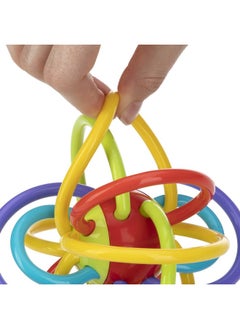 Nuby Lots A Loops Sensory Multicolor Teether And Baby Rattle Toy - 3+ Months - Baby Teething Toy  - Image 1